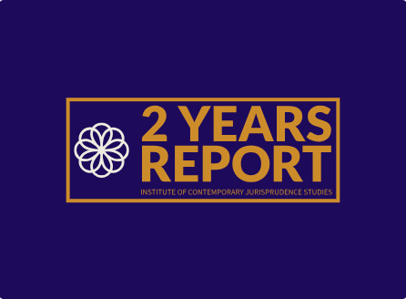 Report of two years of activity of the contemporary jurisprudence research center