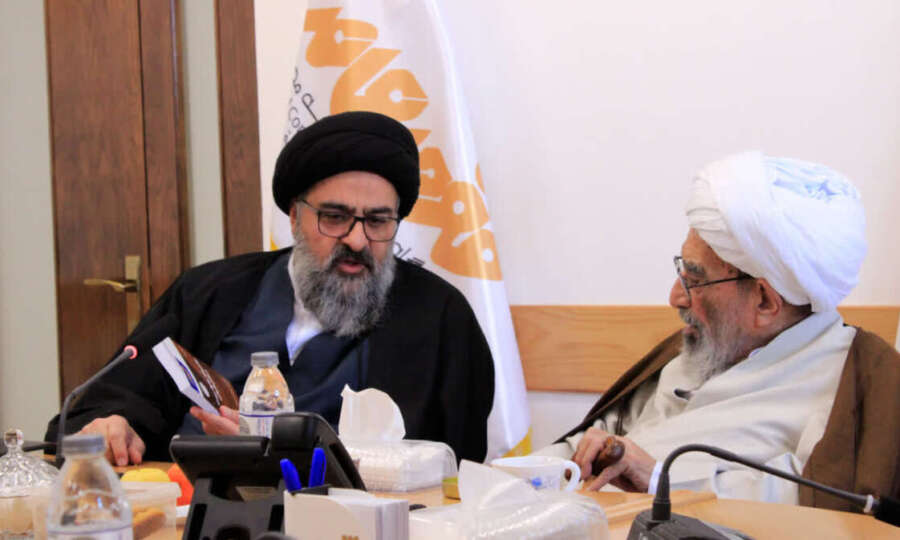 During Ayatollah Ashrafi Shahroudi’s Visit to the Institute for Contemporary Jurisprudence Studies